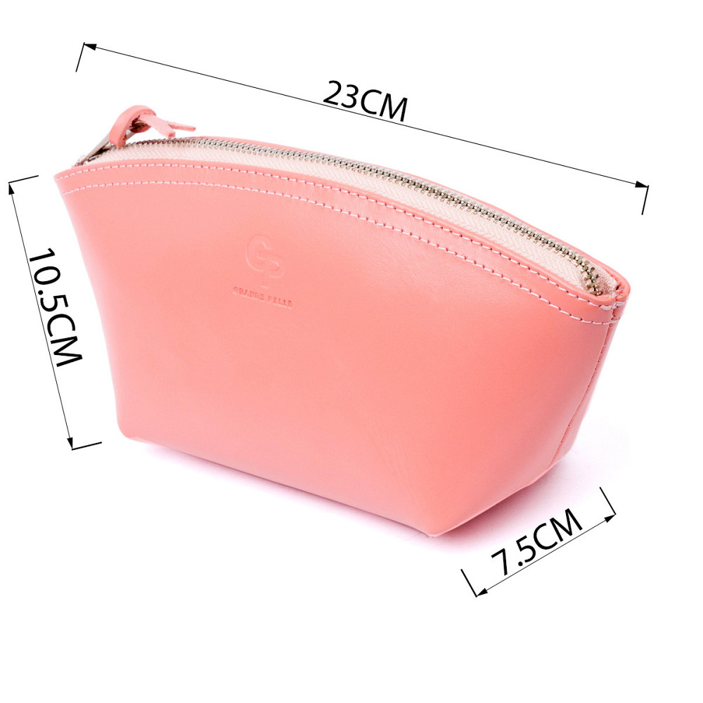 Женская косметичка из кожи Пудровая (GRANDE PELLE) Киев - изображение 8