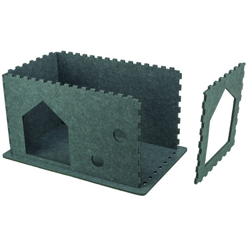 Домик Trixie Lene для кошек фетр 54х30х35 см серый Киев - изображение 6