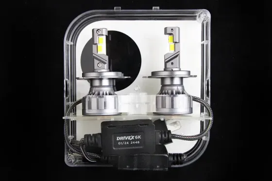 Лампа диодная   H4 12-24В 12000лм/6000К/52Вт/CSP3570 DriveX с кулером +CAN-модуль Винница