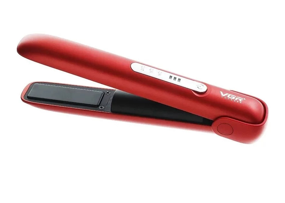 Плойка утюжок беспроводная VGR V-585 для волос Красный Винница - изображение 5