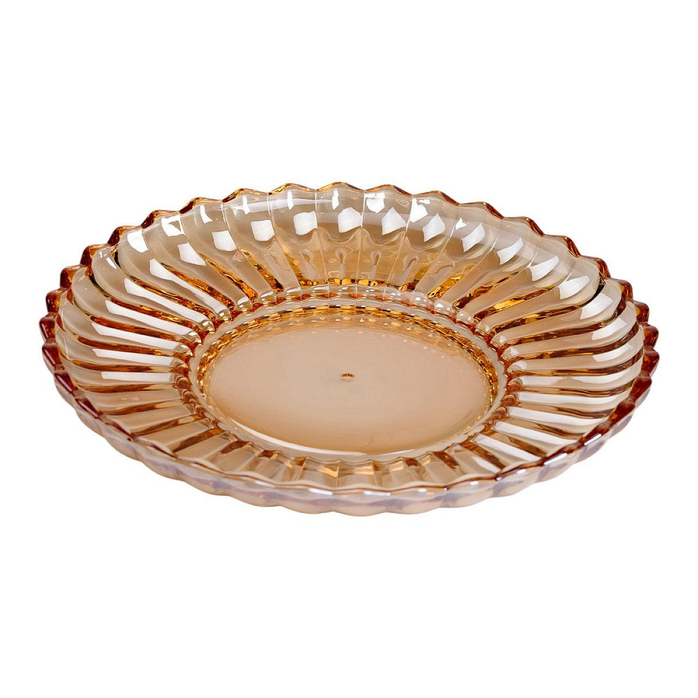 Сервировочное стеклянное блюдо Ø 28 см для закусок и десертов Киев - изображение 3