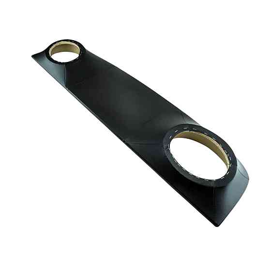 Полиця ВАЗ 2101-2107 (акустична) чорна з накатом (шкірозамінником) задня Мукачево