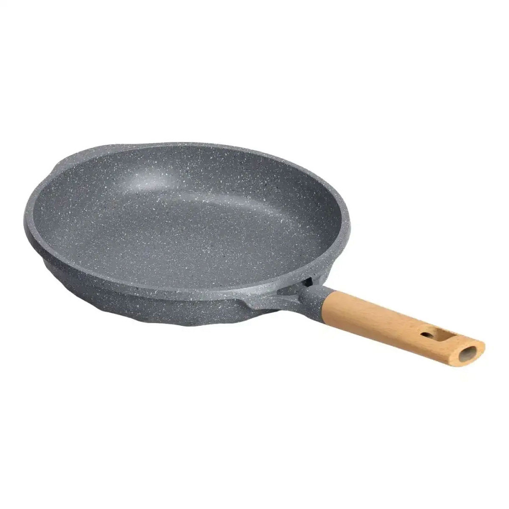 Алюмінієва сковорода 2,8 л, мармурове антипригарне покриття Ø 28 см, товсте дно MGC сірий HP-4-420G Коломия - фото 3