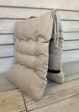 Подушка для стільців (40x120х4 см) подвійна Decorator Мальмо колір тауп 84-167 Київ