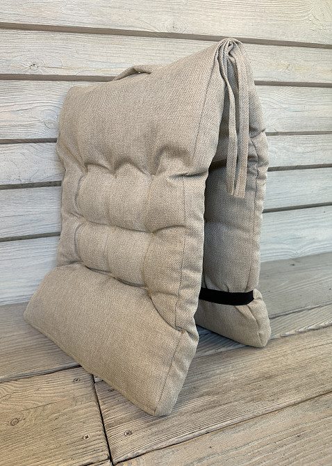 Подушка для стільців (40x120х4 см) подвійна Decorator Мальмо колір тауп 84-167 Київ - фото 5