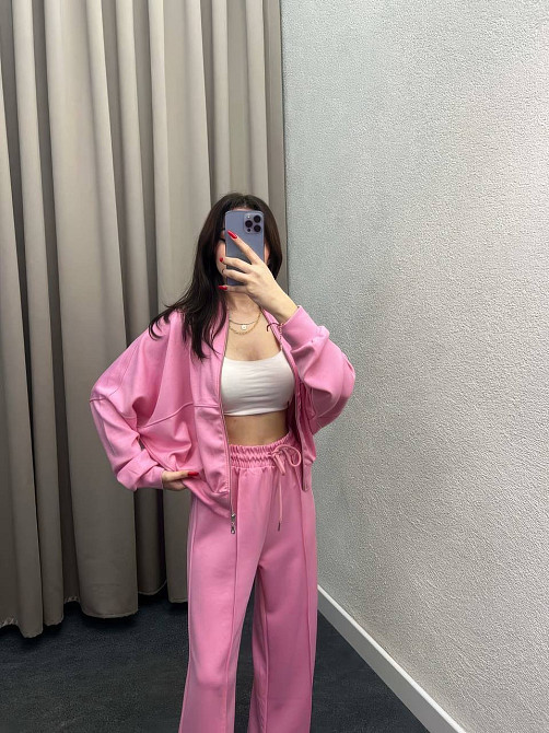 Жіночий костюм-двійка з широкими штанами Барбі 42/44 Харків - фото 3