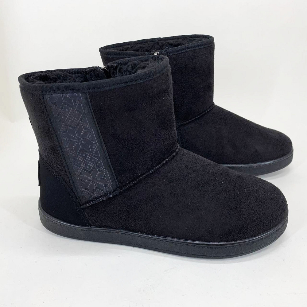 Жіночі дутики з текстилю, Жіночі бурки бабуші, Домашні чуни жіночі Калоші на хутрі хакі ZX-47 Львів - фото 3