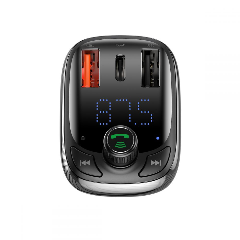 Автомобильное зарядное устройство для Baseus FM Launcher S-13 2USB + Type-C черный Львов - изображение 8