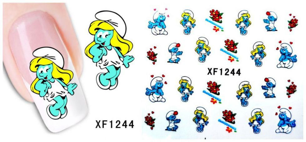 Водные слайдеры на гель лак - размер стикера 6*5см, инструкция есть в описании товара Киев - изображение 1