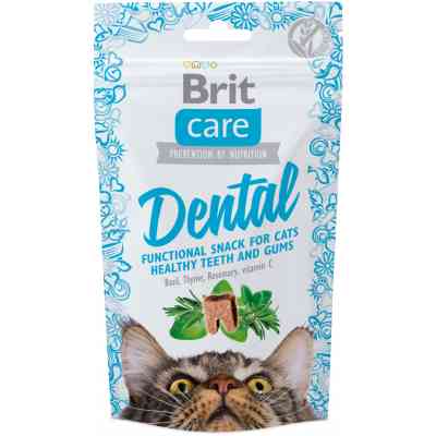 Ласощі для котів Brit Care Dental з індичкою 50 г (8595602521371) Вінниця