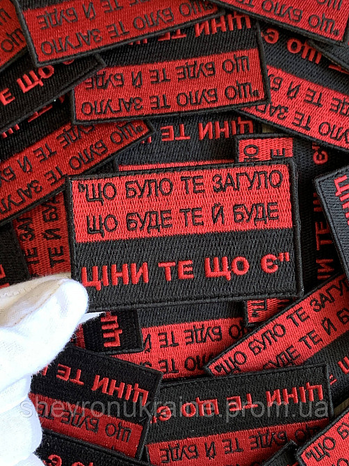 Шеврон ЦЕНИ ТО ЧТО ЕСТЬ (Форма прямоугольная. На липучке) Размер 5x8см Киев - изображение 4