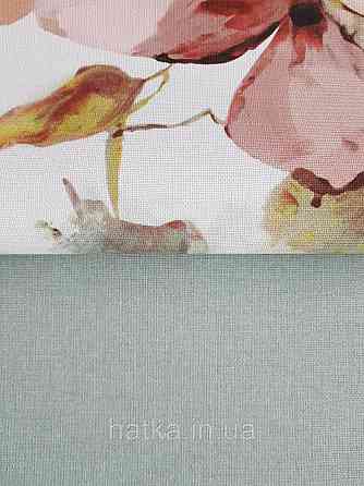 Обои винил на флизелине Rasch Florentine 1.06х10 однотонные мелкая полоска под ткань матовые зеленые Киев