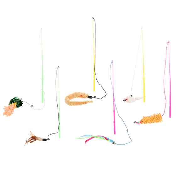 Flamingo Fishing-Rod ФЛАМИНГО удочка дразнилка с игрушкой, игрушка для котов Киев