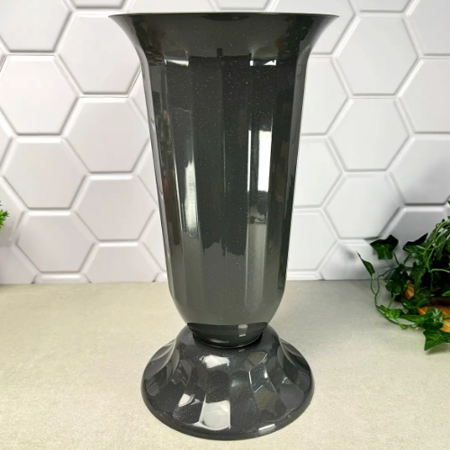 Вазон Флора з підставкою 38см граніт Алеана Житомир - фото 4