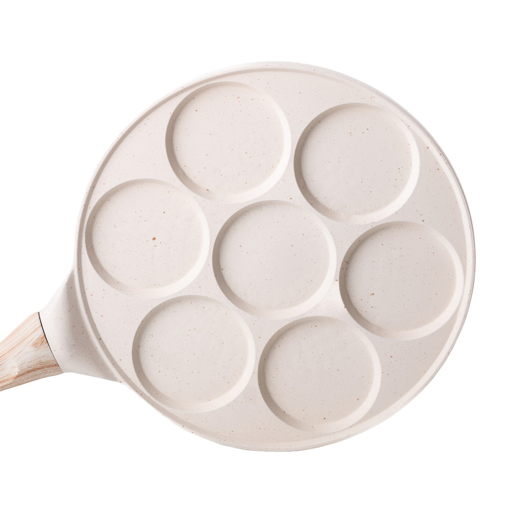 Yiwu Сковорода з антипригарним покриттям 26 см для млинців, яєць та оладок 7-сегментна кругла б Коломыя - изображение 3