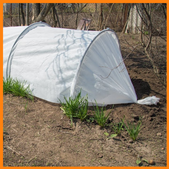 Парник 5 м 60 г/м2 складаний для дачі з білого агроволокна Дніпро