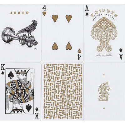 Гральні карти Ellusionist Knights (gold) (PC_ELKNg) Вінниця - фото 2