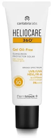 Сонцезахисний гель на водній основі SPF50 HELIOCARE 360º GEL OIL-FREE SPF50 CANTABRIA, 50 мл Дніпро