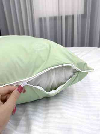 Подушка для сну гіпоалергенна Decorator Bamboo 50x70х20 см, колір фісташковий (84-176) Київ