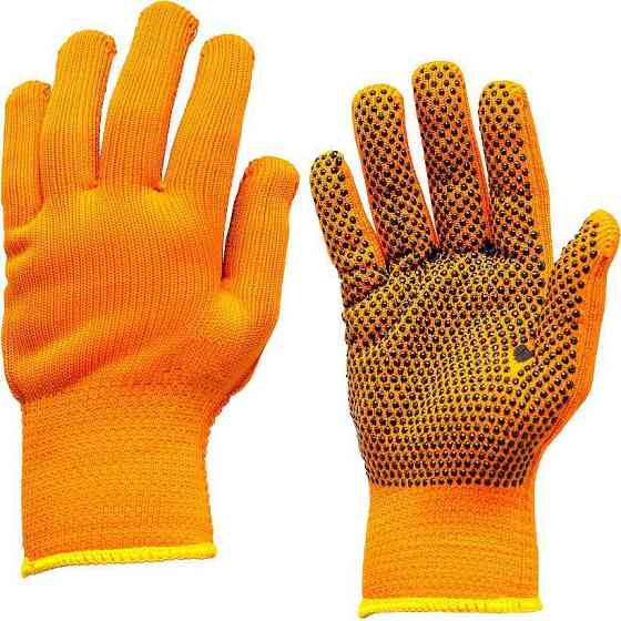 Рукавички трикотажні робочі помаранчеві Харків