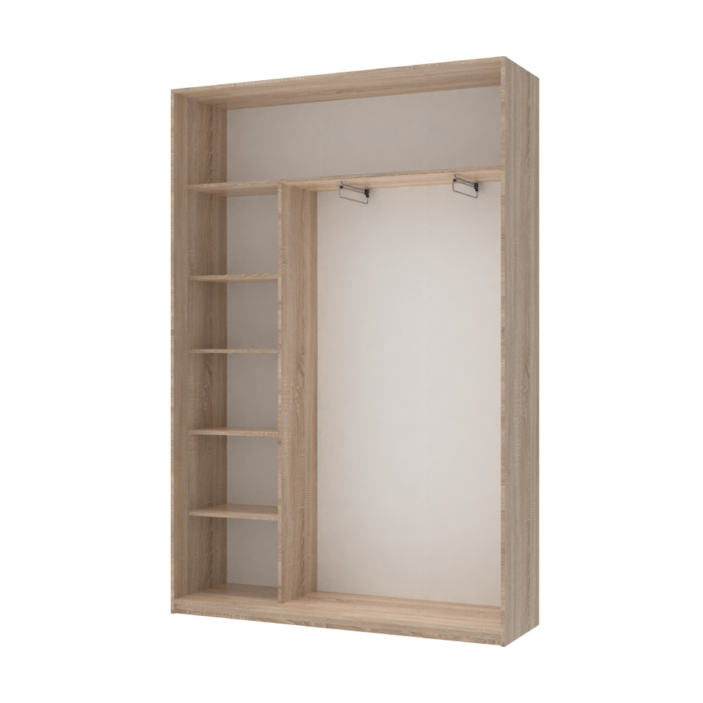 Шкаф-купе двухдверный Doros Сити Лайт 150х45х225 см Дуб сонома (DRS-011092) Львов - изображение 2