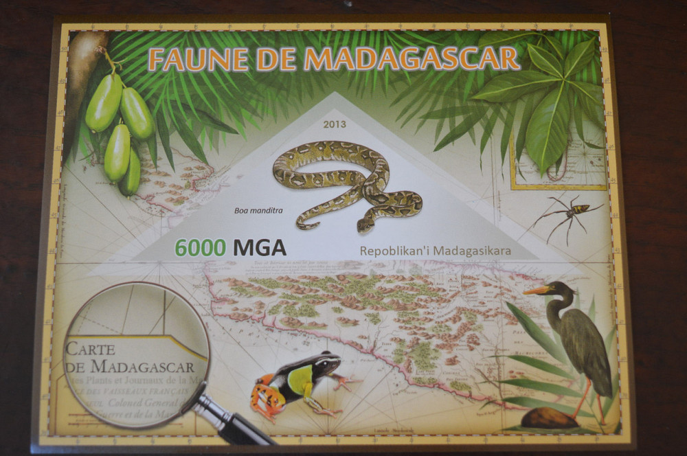 Мадагаскар. Фауна. Личности. Блок. 2014 р. (А-34) Полтава - фото 1