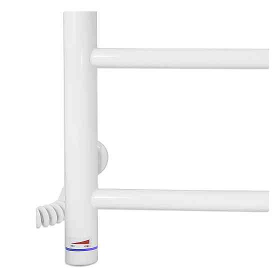 Електричний полотенцесушитель Laris Зебра Класик ЧК4 500Х500 Е білий Київ