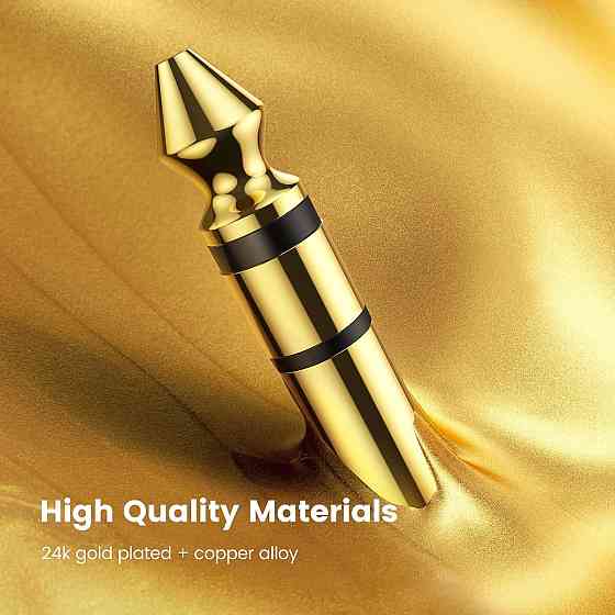 Перехідник 6.3 на 3.5 мм (1/4"-1/8") UGreen 20503 (Золотистий) Николаев
