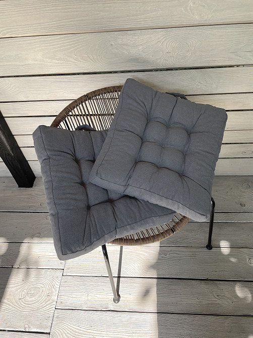 Подушка для стульев (50x50х8 см) Decorator Соро цвет серый 84-052 Киев - изображение 7