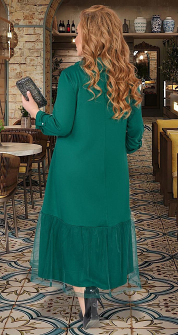 Довге плаття батал із перлами (54) Київ - фото 4