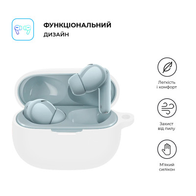 Чехол для наушников Armorstandart Hang Case для Xiaomi Redmi Buds 5 Pro White (ARM75480) Винница - изображение 2