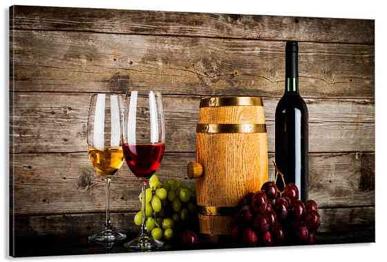 Картина холст в гостиную / спальню  Келихи Вина   MLP_388 40x80 см Киев