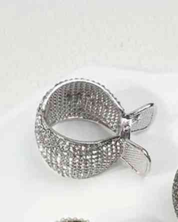 Затискач для волосся Сріблястий Сміла