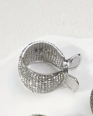 Затискач для волосся Сріблястий Сміла - фото 2