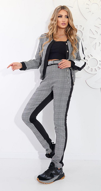 Брючний костюм картатий (42) Київ - фото 5