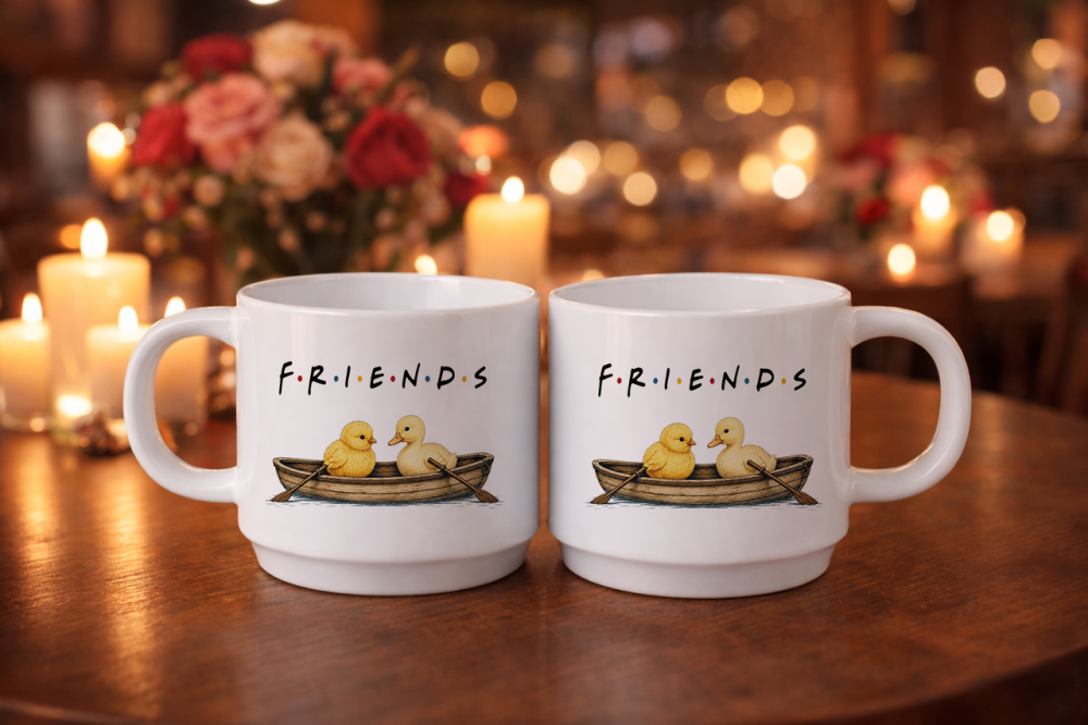 Набір керамічних чашок «Друзі Friends» — 6 чашок по 300 мл Одеса - фото 6
