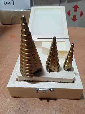 Набор ступенчатых  сверел 3 сверла (4-12,4-20,4-32) Харьков