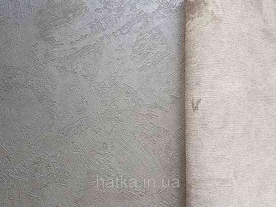 Обои виниловые на флизелине AS creation Perfect 1.06Х10 под штукатурку структурные серые металлик с глянцем Киев