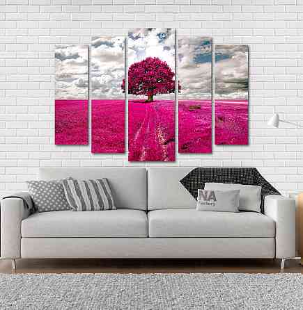 Модульна картина Дерево Поле Art-200_5 Київ