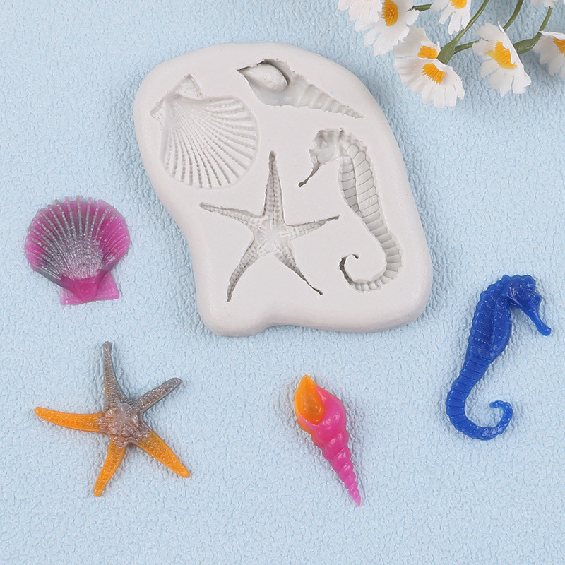 Молд силиконовый Ракушки 106 на 83 мм серый Киев - изображение 9