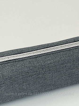 Пенал косметичка сірий 20×5×3.5 см Чернівці - фото 8