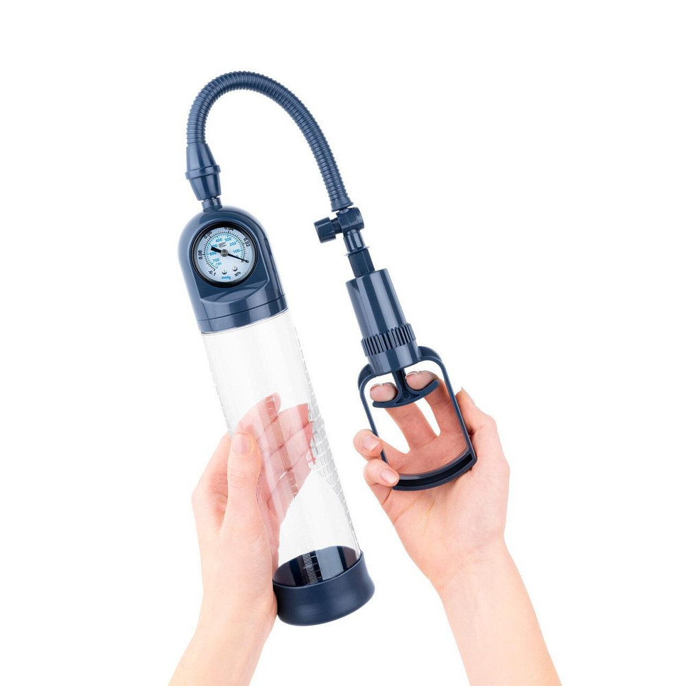 Вакуумна помпа для пеніса Boners Penispump With Pressure Gauge Sex Aura Київ - фото 1
