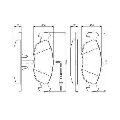 Гальмівні колодки Bosch 0 986 461 764 Вінниця
