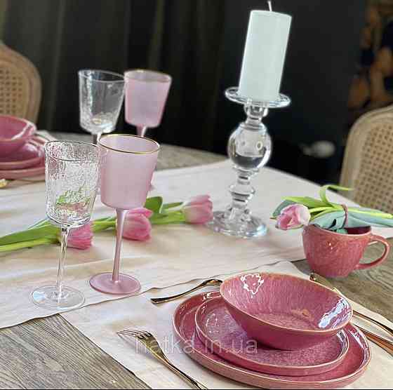 Чашка Olens "Pink" 400 мл кераміка рожева Київ