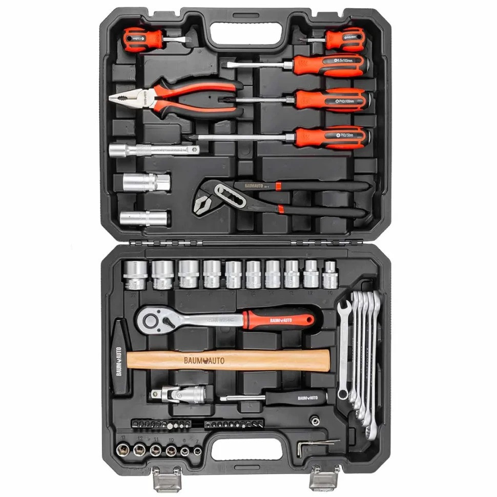 Набор инструментов 60пр. 1/4'', 1/2''(6гр.) BaumAuto BM-4602-5 Одесса - изображение 1