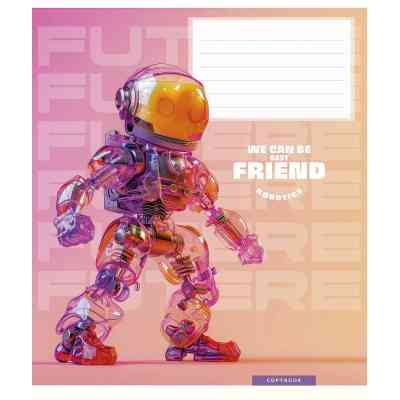 Зошит Школярик We can be best friend 12 аркушів клітинка (012-3461K) Вінниця