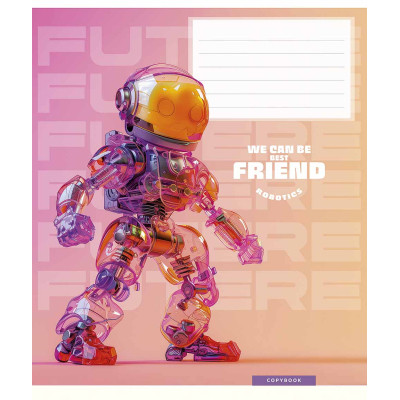 Зошит Школярик We can be best friend 12 аркушів клітинка (012-3461K) Вінниця - фото 4