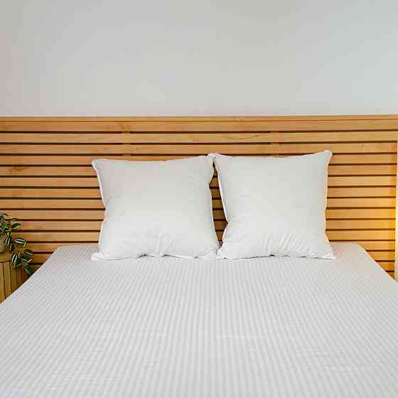 Подушка пухова YouStar 20% пух 80% перо Тік - пружна 60x60 см (Білий) Суми