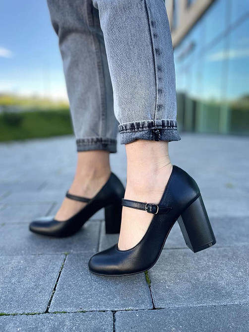 Nivelle Туфлі жіночі NIVELLE чорні натуральна шкіра каблук 8 см (1765/8029-8052) Коломыя - изображение 10