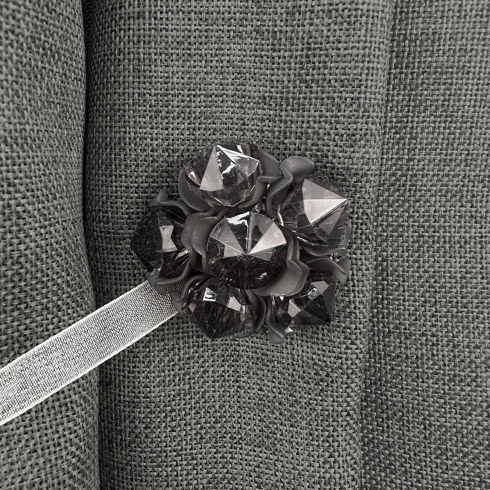 Магніти для штор і гардин Квітка набір 2 шт Чорний (81-310) Київ - фото 3